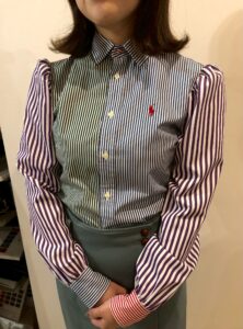 ラルフローレンのシャツ、リメイク後