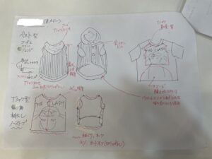 採寸シートの写真