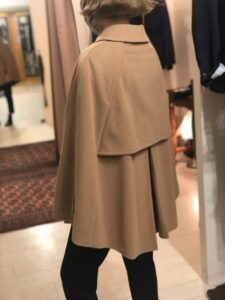 バーバリーのコートリメイク後背面